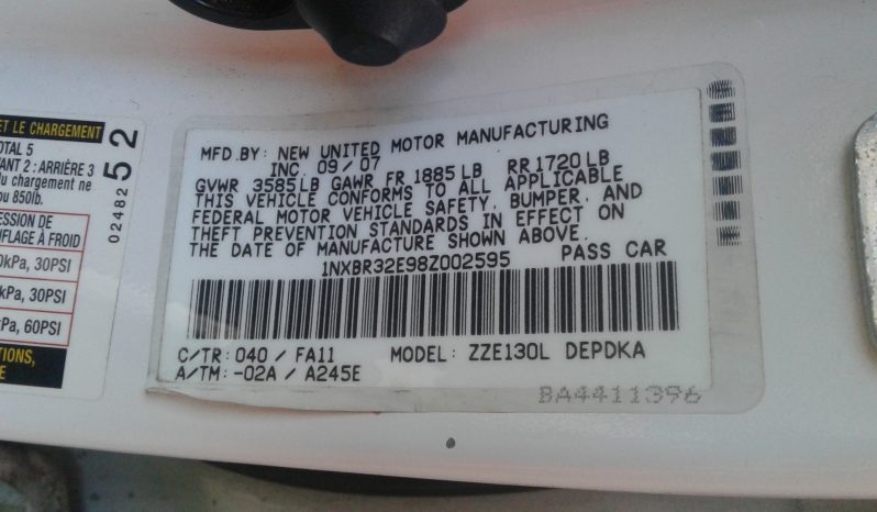 Usados: Toyota Corolla 2008 en Guatemala full