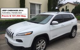 Jeep Cherokee 2014, Automatica, Motor 2.4 de 4 cilindros. Excelente estado. Se proporciona facilidad para que lo pueda ver el mecanico de su confianza. Financiamiento disponible. Opcion a Visacuotas. Se recibe vehiculo mas ribete. Informan al Tel. 4190-7000